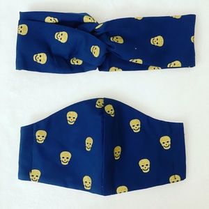 Matching headband and face mask